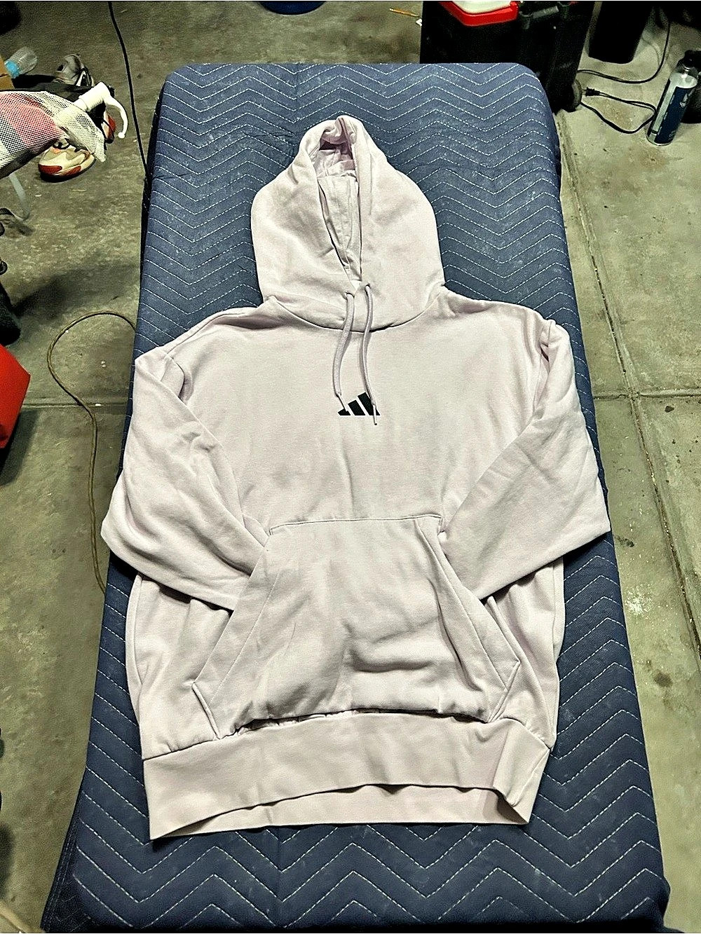 adidas Trefoil Essentials Hoodie Pink Size Medium